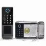Tuya Outdoors Waterproof Smart Door Lock with Fingerprint/Key/Password/IC Card/Tuya APP Unlock Digital Key-pad Electronic Biologic Security Lock for Home Security