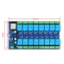 Power Supply ESP32 16 Channel Relay Module Development Board ESP32-WROOM Secondary Development DC5V/12V/24V