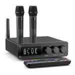 M12 Pro bluetooth Audio Receiver Transmitter with LED Digital Display AUX RCA Coaxial Optical RGB Light HiFi DSP Wireless bluetooth Adapter with Dual Microphones