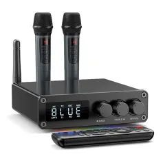 Ricevitore e trasmettitore audio Bluetooth M12 Pro con display digitale a LED, AUX, RCA, coassiale, ottico, luce RGB, adattatore Bluetooth wireless HiFi DSP con doppio microfono