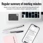 A5 AI Voice Recorder bluetooth Real-Time Transcription 60 Languages Translation ChatGPT 4 AI Summarization App Control Voice to Text 25H Battery Life Portable Magnetic Voice Recorder