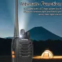 Baofeng BF-888S High Power Walkie Talkie 400-470MHz Wireless Copy Frequency CB Ham Radio Long Range Type-C Portable Two Way Radio for Camping Hunting Travelling EU Plug