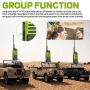 CHIERDA TC-318 Walkie Talkie 10W UHF 400-480MHz Long Range Two Way Radio Hands Free Group Call Rechargeable Battery Type-C Charging Portable Walkie Talkie