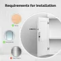MOES Tuya Bluetooth Smart Lock ID Card NFC Unlock App Remote Control Security for Cabinets and Drawers Ultra-long Battery Life Easy Installation
