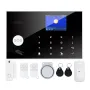 SmartHome GSM WiFi Wireless Alarm System Anti-tamper Real-time Alerts Tuya APP Remote Control 328 ft Range Smart House Wireless Security Alarm