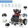 Yahboom Microbit Smart Robot Car Micro:bit V2 Board Make Code Programming STEM Education Kids Learning Coding DIY Electronic Kit