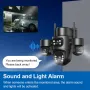 8MP 5X Zoom AOV Solar Security Camera Multi-view Wireless Outdoor Cam 4G HD 360° View Color Night Vision AI Human Detection Red Blue Alarm IP66 Waterproof for Home Safety