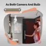 MoesHouse E27 3MP HD Tuya Smart WiFi Bulb Camera Full Color Night Vision PTZ Cam Auto Tracking Motion Detection Two-way Intercom Siren Alarm Home Surveillance Cameras Onvif