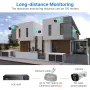 Hiseeu 8CH PoE Security CCTV Camera System Set Colorful Night Vision 2-way Audio APP Remote Monitoring H.265 AI Face Detection IP66 Waterproof Outdoors IP Camera NVR Set