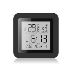 S09 Tuya Smart WiFi Universal IR Remote Temperature Humidity Sensor with Digital Display Screen for Air Conditioner TV AC Works with Alexa Google Home