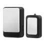 7 Colors Light Flash Changable Music Doorbell Volume Adjustable Built-in 28 Music Wire-free Wireless Door Chime Flash Bell Reminder for Deaf Old People Service Pager