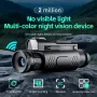 D12 4K HD Night Vision Goggles WiFi 28X Optical Zoom 2MP Infrared Scope Night Vision Devices for Outdoor Recording Hunting Wildlife Observation