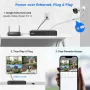 PK-4YHB785 5MP WiFi IP Camera Guard Viewer Security System EU Plug Human Vehicle Detection 2-Way Audio Night Vision IP67 Weatherproof