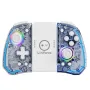 LinYuvo KS40 Semi-transparent Wireless Left and Right Game Handle with RGB Light Turbo Function Vibration Six-Axis Sensing Switch OLED Game Controller with Programmable Back Button