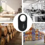 Tuya Zigbe Hanging Temperature Humidity Sensor Removeable Smart Life Thermometer Detector Voice Control with Alexa Google Home
