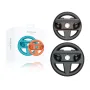 JYS JYS-NS2275 2-Pack Switch2 Mario Karts Racing Steering Wheel 1 Large 1 Small Joy-Con Wheels Ergonomic Anti-Slip Grip Convertible Detachable Grip Switch Family Gaming Accessories