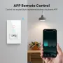 Brazil Standard Tuya Zigbee3.0 Smart Wall Light Switch with Socket 4X2 Glass Panel Light Switch Smart Life Voice Control Via Alexa Google Home