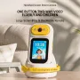Telecamera di sorveglianza portatile con schermo da 2,8 pollici, schermo grande ultra nitido, video bidirezionale, WIFI 4G, rotazione a 360°, durata della batteria estesa, sicurezza domestica