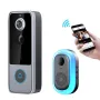 M21 1080P HD Tuya WiFi Video Doorbell Intelligent Night Vision 155° Wide Viewing 2-way Audio IP65 Waterproof 4000mAh Battery APP Remote Monitoring Visual Door Bell Supports PIR