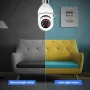 PR001 4MP IP Wifiカメラ モーション検知 モバイルトラッキング E27電球 カメラアラーム アプリプッシュサポート Alexa Google Home