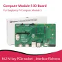 Raspberry Pi Compute Module 5 IO Expansion Board CM5IO M.2M Key PCIe Socket with Rich Interfaces