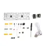 DIY ESP8266 IoT WiFi RGB Colorful Clock Kit with Real-Time LED Colors Multiple Alarms Temperature and Humidity Display 5V DC Power Supply