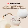 MONSTER XKT21 TWS bluetooth Earphone Ear Clip Earhooks Low Latency HiFi Stereo HD Calls Earphone with Mic