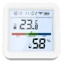 Tuya ZigBee3.0 Smart Home Temperature Humidity Sensor with Backlight LCD Display Voice Control with Alexa Google Home and Tuya Zigbee3.0 Hub Required