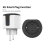 WHDZ03 Tuya 16A 20A Smart Plug EU WiFi Smart Socket Power Monitoring Countdown Timing Function Work with Alexa Google Home
