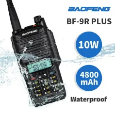 Baofeng UV-9R artı Walkie Talkie UV 9R Yüksek Güç 10W Su Geçirmez Taşınabilir Avcılık Amatör Telsiz UV9R 20KM Çift Bant HF Alıcı-Verici