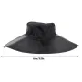 Solar Hat UV Protection Waterproof Dustproof Charging USB Output Monocrystalline Silicon Foldable Design for Fishing Camping Outdoor Activities