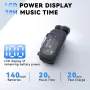 K75 Lavalier Headset Bluetooth Hörlurar Intelligent Samtal Brusreducerande 20H Uppspelning LCD Digital Display Clips-on Trådbundna In-ear Lavalier Hörlurar