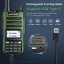 BaoFeng UV-13 PRO V2 Güçlü Çift Bantlı Telsiz Tip-C Şarj Cihazı 16KM Uzun Menzilli UV13 Pro Alıcı-Verici Amatör İki Yönlü Radyo
