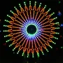 DIY Electronic Kit 16-layer Colorful Ferris Wheel LED Rotating Ferris Wheel 16 Layer 30cm 610 LEDs Colorful Animation Modes