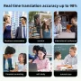 K5 AI Smart Translation Earphones bluetooth 5.4 Earbuds 16.2mm Large Drivers HiFi Bass Sound 30H Playback Multi-language Simultaneous Translation Earhooks Headphones