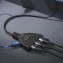 3 In 1 Out HD Switcher 4K*2K HD Splitter Adapter with 4K/1080P/3D Plug and Play for PS4 / Xbox / PS3 / Apple TV / Fire TV / DVD Player