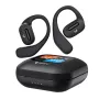 Weofly TouchFits 1.83inch LED Touch Screen Earbuds Wireless bluetooth 5.4 Earphone 15mm Dynamic Driver Deep Bass ENC HD Calls 18H Playback Open-ear Earhooks Sports Headphones