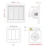 Homekit WiFi Smart Light Wall Key Switch for No Neutral Or With Neutral Line Remote Control Work with Apple HomeKit Siri Voice