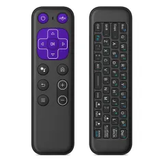 2.4G Wireless bluetooth Air Mouse Dual-mòd Smart Vwa Televizyon Mete-tèt Box Remote Kontwòl pou PC òdinatè Televizyon Box Projè Box