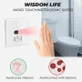 Wall-mounted Smart IR Light Switch Wave Infrared Sensor No Need Touch Tempered Glass Panel Switch Neutral Wire Needed