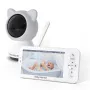 Smart WiFi Baby Monitor 5 Inch LCD Babyphone Video Camera Mobile App Control PTZ HD Night Vision Two-Way Audio Lullabies for Baby