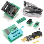 CH341A 24 25 Series EEPROM Flash BIOS USB Programmer 2-3 Megabits/Min Erase Speed Includes 1.8V Adapter and SOIC8 Test Clip