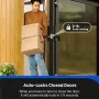 [US Direct] Proscenic L40 Smart Door bluetooth Lock Fingerprint/APP Password Key IC Card Unlock Intelligent Anti-theft Door Lock IP54 Home Lock Work with Alexa Google Assistant