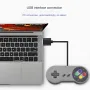 レトロスタイル USB ゲームパッド コントローラー PC Raspberry Pi 用 高感度 プラグアンドプレイ WINDOWS98/2000/ME/XP RetroPie ゲーム SNES/NES コントローラーをサポート