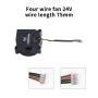 1pc B4020D24TA 4020 24V Dual Ball Turbine Cooling Fan 12000RPM for K1/K1 Max 3D Printer Accessory