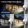 Srihome SH061 1080P 2MP HD WiFi Home Security Camera PTZ AI Wireless Monitoring Camera Night Vision Human Detection Two-way Intercom IP66 Waterproof Video Surveillance CCTV Cameras
