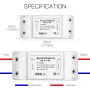 Mouehouse RF433 + WiFi DIY Smart Switch Module RF433 Remote Control for Smart Automation Smart Life/Tuya Work with Alexa and Google Home