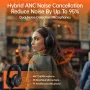 Weofly Live ANC Headset bluetooth 5.4 Headphones Hybrids Active Noise Cancelling 4-Mic ENC Noise Reduction 40mm Dynamic Driver 80H Playback 3.5mm Wired E-sports On-ear Wireless Headphones
