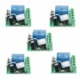 5個 DC12V 10A 1CH 433MHz ワイヤレスリレー RFリモートコントロールスイッチレシーバー