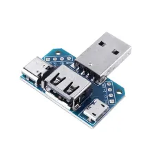 Scheda adattatore USB da maschio a femmina Micro Type-C 4P 2,54 mm, convertitore modulo USB4 da 3 pezzi
